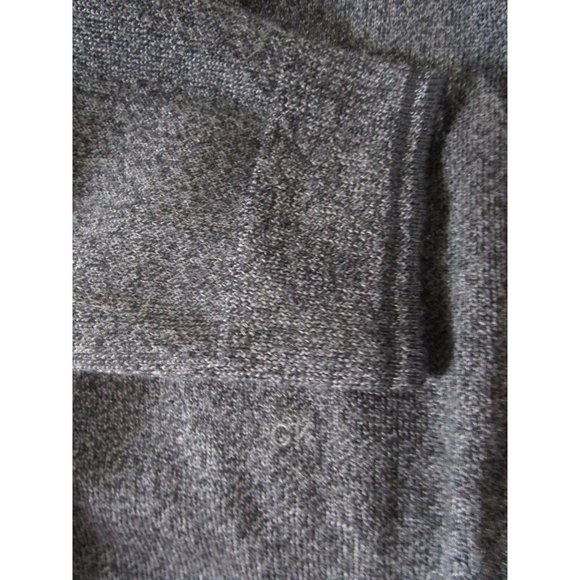 Calvin Klein Extra Fine Merino Sweater Heathered Charcoal V Neck Mens Large EUC - Picture 16 of 16